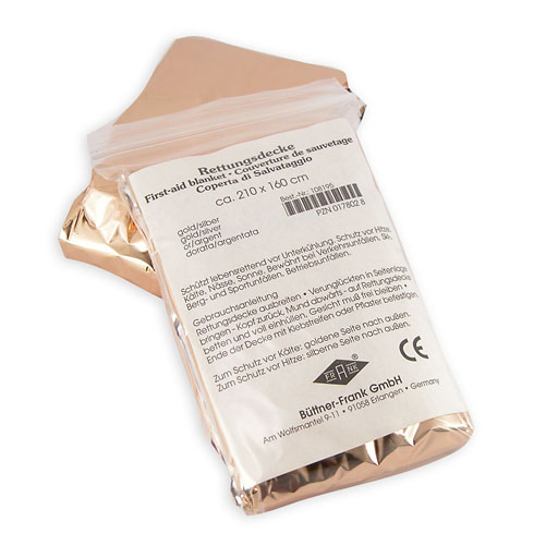 RETTUNGSDECKE KFZ 160x210 cm gold/silber