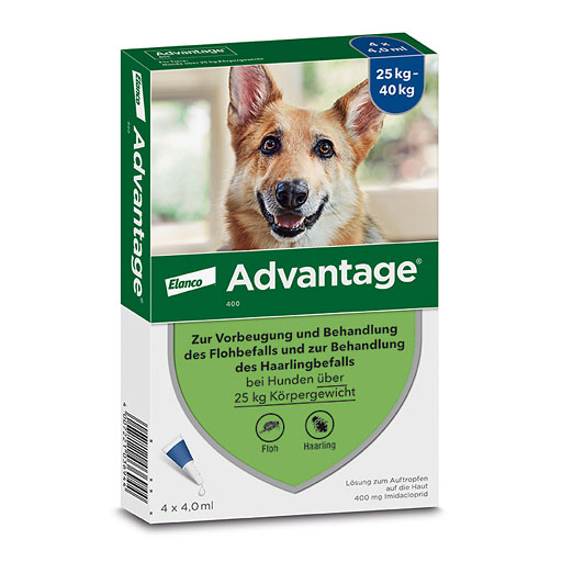 ADVANTAGE 400 L&ouml;sung Pipetten f.Hunde ab 25 kg