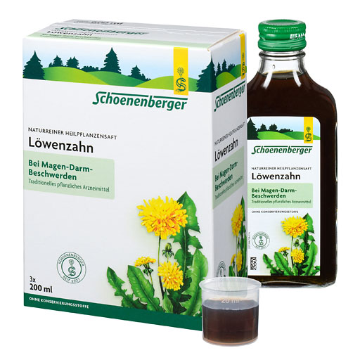 L&Ouml;WENZAHN SAFT Schoenenberger Heilpflanz.S&auml;fte