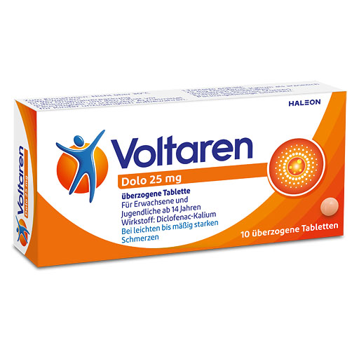 VOLTAREN Dolo 25 mg &uuml;berzogene Tabletten
