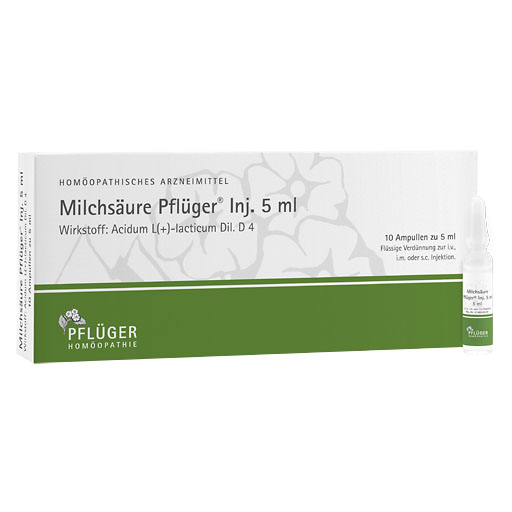 MILCHS&Auml;URE Pfl&uuml;ger Injektionsl&ouml;sung 5 ml