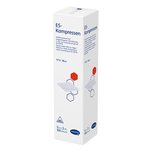 ES-KOMPRESSEN unsteril 5x5 cm 16fach