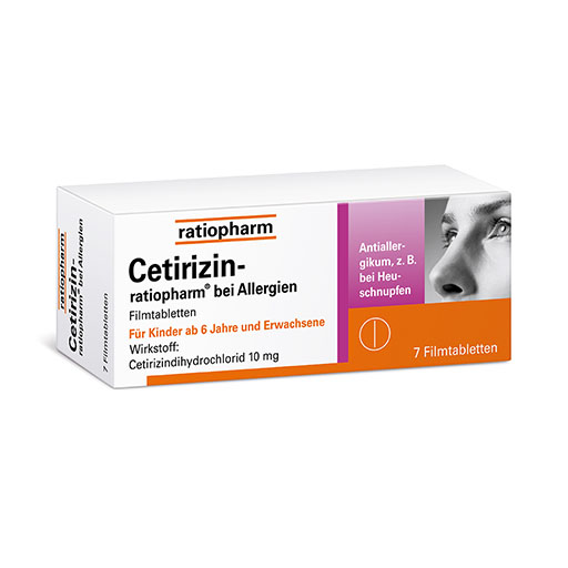 CETIRIZIN-ratiopharm bei Allergien 10 mg Filmtabl.