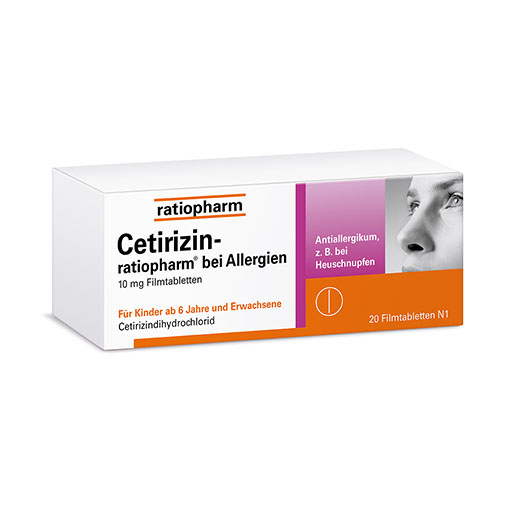 CETIRIZIN-ratiopharm bei Allergien 10 mg Filmtabl.