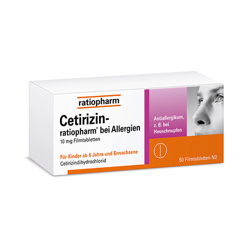 CETIRIZIN-ratiopharm bei Allergien 10 mg Filmtabl.