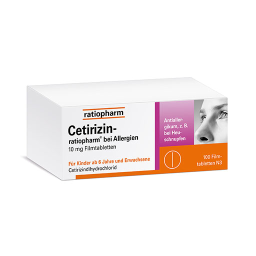 CETIRIZIN-ratiopharm bei Allergien 10 mg Filmtabl.