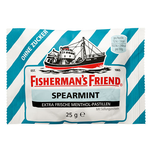 FISHERMANS FRIEND Spearmint ohne Zucker Pastillen