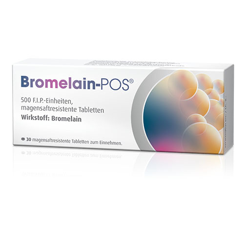 BROMELAIN POS magensaftresistente Tabletten