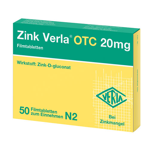 ZINK VERLA OTC 20 mg Filmtabletten