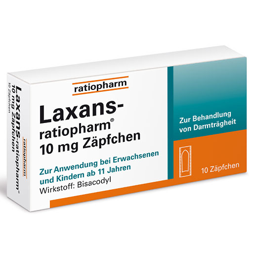LAXANS-ratiopharm 10 mg Z&auml;pfchen