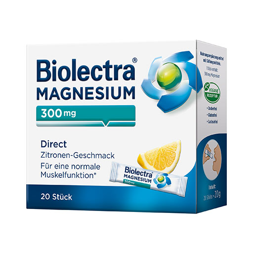 BIOLECTRA Magnesium 300 mg Direct Zitrone Sticks