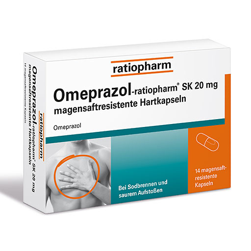 OMEPRAZOL-ratiopharm SK 20 mg magensaftr.Hartkaps.