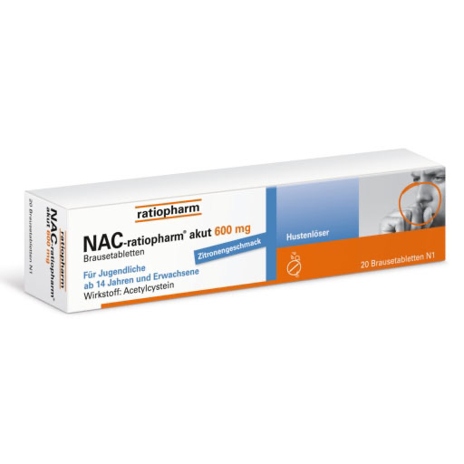NAC-ratiopharm akut 600 mg Hustenl&ouml;ser Brausetabl.