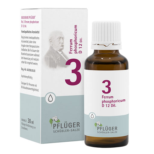 BIOCHEMIE Pfl&uuml;ger 3 Ferrum phosphoricum D 12 Tro.