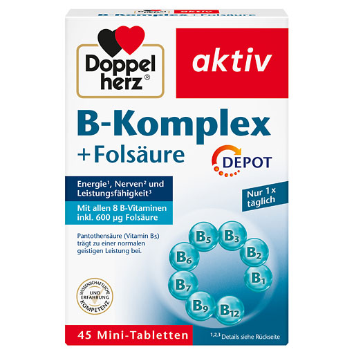 DOPPELHERZ B-Komplex+Fols&auml;ure Tabletten