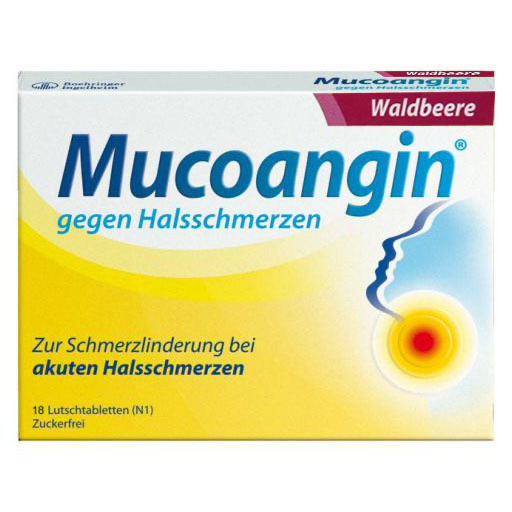 MUCOANGIN Waldbeere 20 mg Lutschtabletten