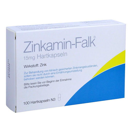 ZINKAMIN Falk 15 mg Hartkapseln