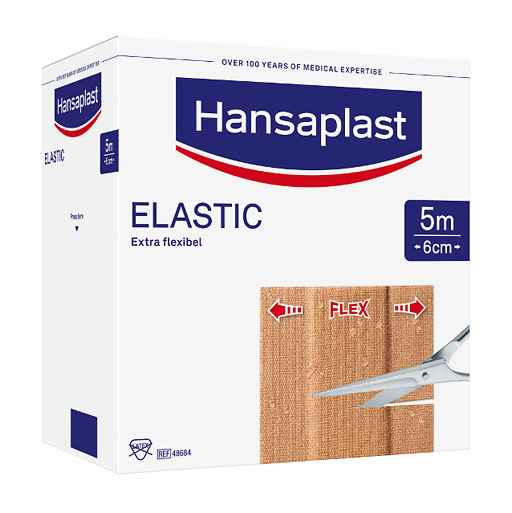 HANSAPLAST Elastic Pflaster 6 cmx5 m