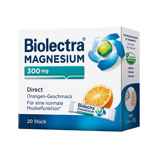 BIOLECTRA Magnesium 300 mg Direct Orange Sticks
