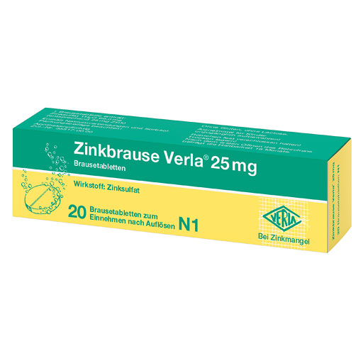 ZINKBRAUSE Verla 25 mg Brausetabletten