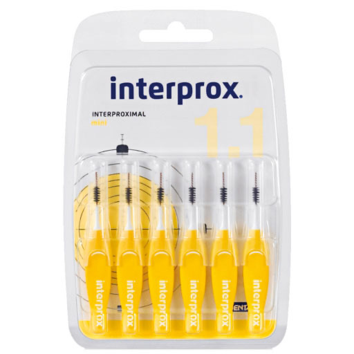 INTERPROX reg mini gelb Interdentalb&uuml;rste Blister