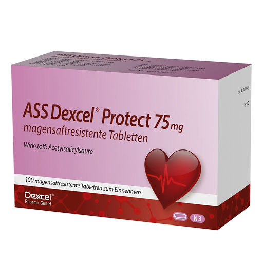ASS Dexcel Protect 75 mg magensaftres.Tabletten