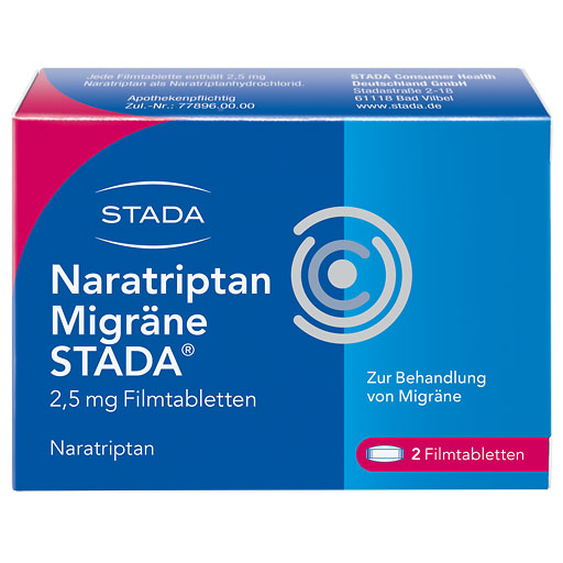 NARATRIPTAN Migr&auml;ne STADA 2,5 mg Filmtabletten