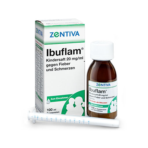 IBUFLAM Kindersaft 20mg/ml gegen Fieber u.Schmerz.