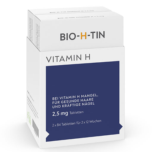 BIO-H-TIN Vitamin H 2,5 mg f&uuml;r 2x12 Wochen Tabl.
