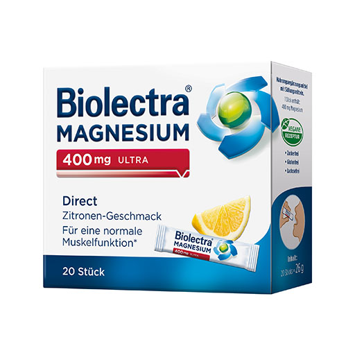 BIOLECTRA Magnesium 400 mg ultra Direct Zitrone