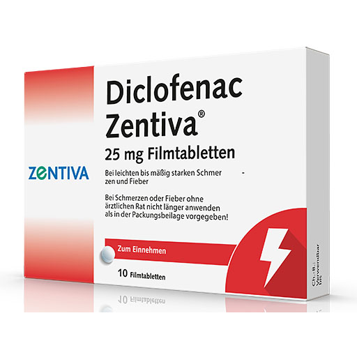 DICLOFENAC Zentiva 25 mg Filmtabletten