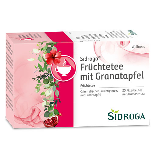 SIDROGA Wellness Fr&uuml;chtetee m.Granatapfel Filterb.