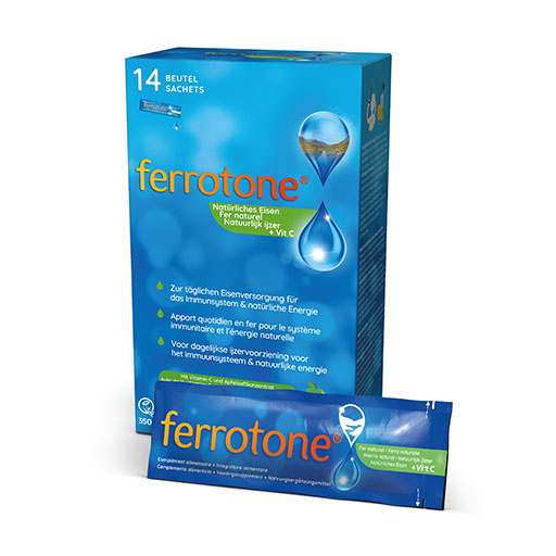 FERROTONE Eisen m.Apfelkonzentrat u.Vitamin C Btl.