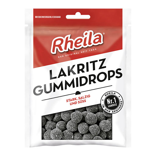 RHEILA Lakritz Gummidrops mit Zucker