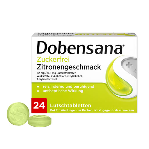DOBENSANA zuckerfrei Zitronengesc.1,2mg/0,6mg Lut.