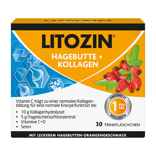LITOZIN Hagebutte+Kollagen Trinkfl&auml;schchen