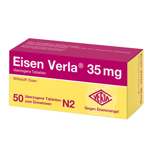 EISEN VERLA 35 mg &uuml;berzogene Tabletten
