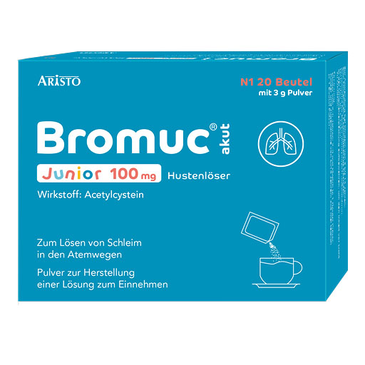 BROMUC akut Junior 100 mg Hustenl&ouml;ser P.H.e.L.z.E.
