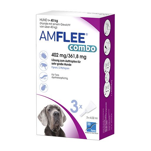 AMFLEE combo 402/361,8mg Lsg.z.Auf.f.Hunde &uuml;b.40kg