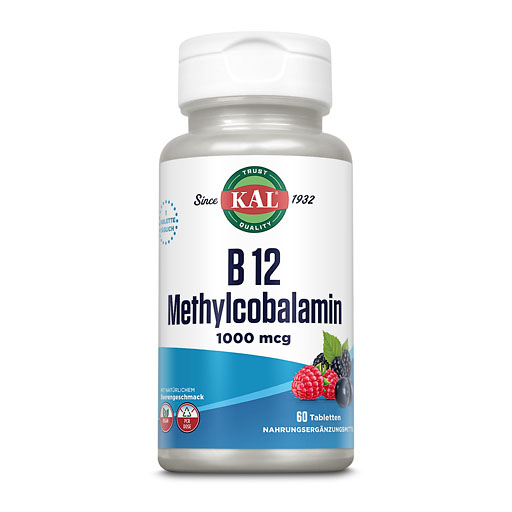 VITAMIN B12 METHYLCOBALAMIN 1000 &mu;g KAL Tabletten