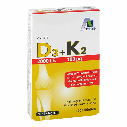 D3+K2 2000 I.E.+100 &mu;g Tabletten