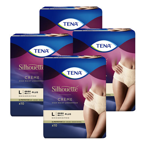 TENA SILHOUETTE plus L creme Inkontinenz Pants
