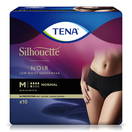 TENA SILHOUETTE normal M noir Inkontinenz Pants