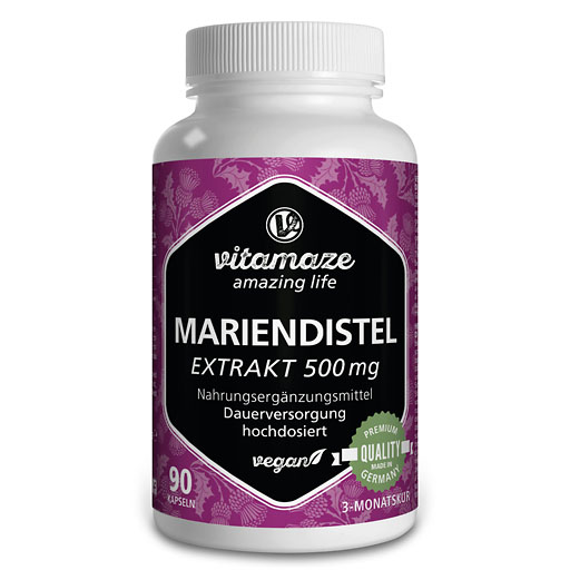 MARIENDISTEL 500 mg Extrakt hochdosiert vegan Kps.