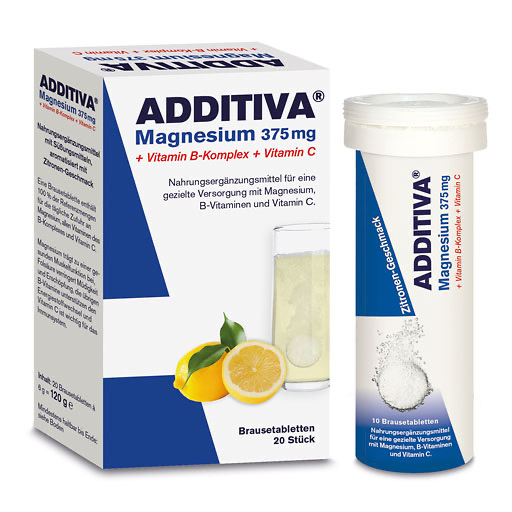 ADDITIVA Magnesium 375 mg+Vitamin B-Komplex+Vit.C