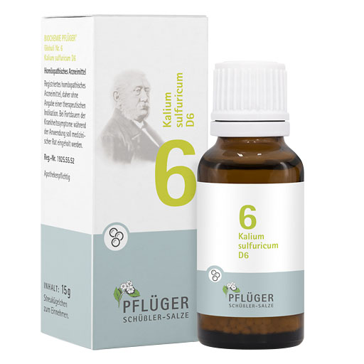 BIOCHEMIE Pfl&uuml;ger 6 Kalium sulfuricum D 6 Globuli