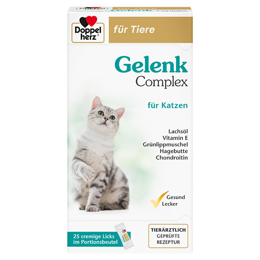 DOPPELHERZ f&uuml;r Tiere Gelenk Complex Port.B.f.Katze