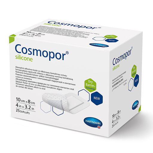 COSMOPOR silicone Wundverband 8x10 cm