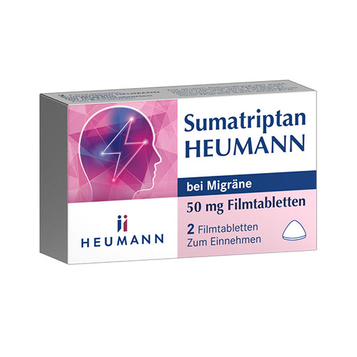 SUMATRIPTAN HEUMANN bei Migr&auml;ne 50 mg Filmtabl.