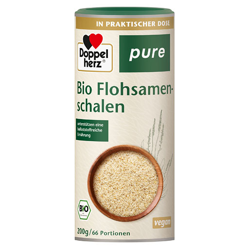 DOPPELHERZ Bio Flohsamenschalen pure Pulver